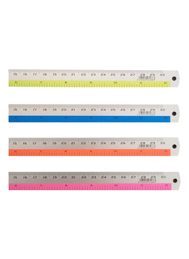 FIS FIS Aluminum Ruler 12inches / 30cm 