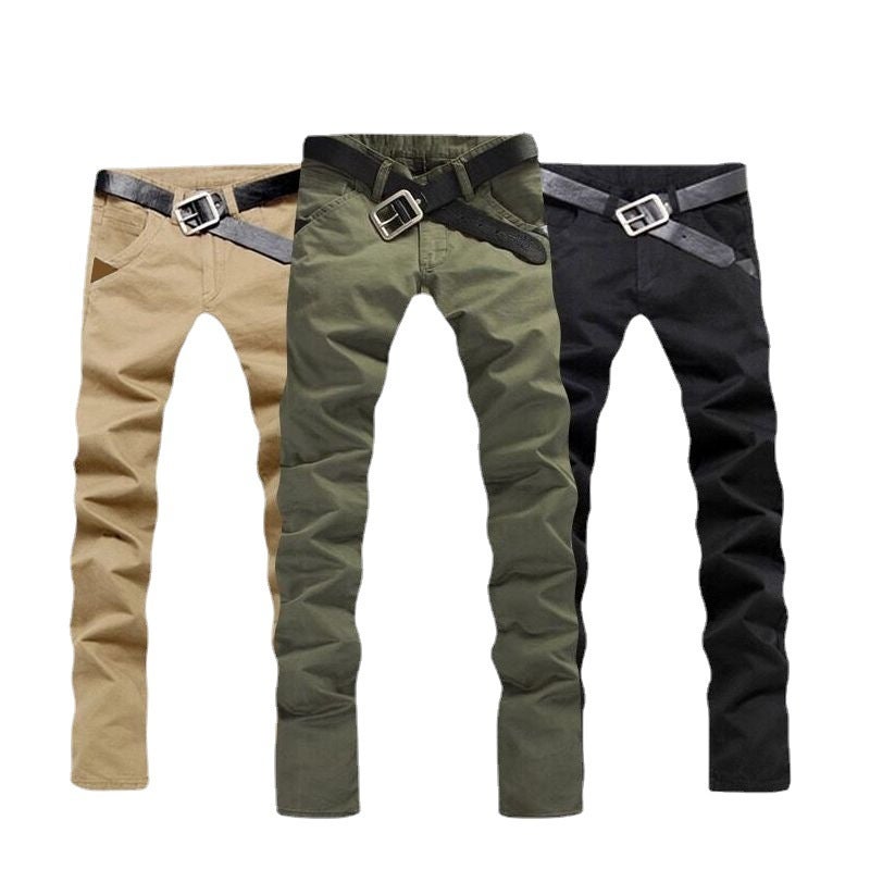 Casual Pants Men'S Slim-Fit Straight Caution Pants Men'S Trousers Labor Protection Men'S Casual Pants Mid-Waist - Image 4