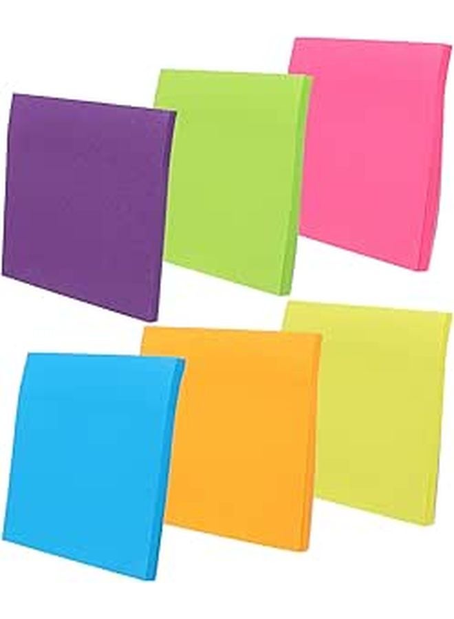 Fluorescent Adhesive Pads 3x3 Inch 300 Sheets for School Office Classroom Study Supplies - Image 1
