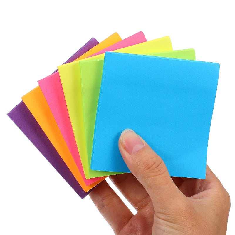 Fluorescent Adhesive Pads 3x3 Inch 300 Sheets for School Office Classroom Study Supplies - Image 4