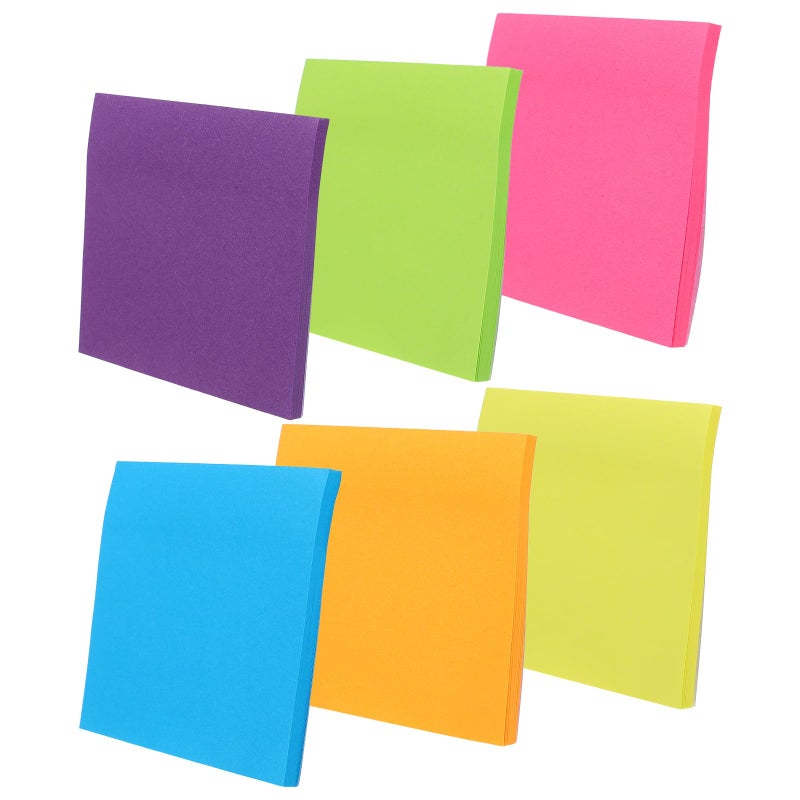 Fluorescent Adhesive Pads 3x3 Inch 300 Sheets for School Office Classroom Study Supplies - Image 2
