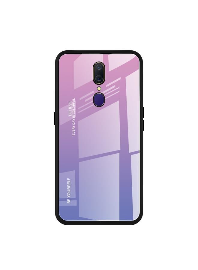اس-توب جراب زجاجي متدرج الألوان لهاتف OPPO F11 / A9 - Image 1