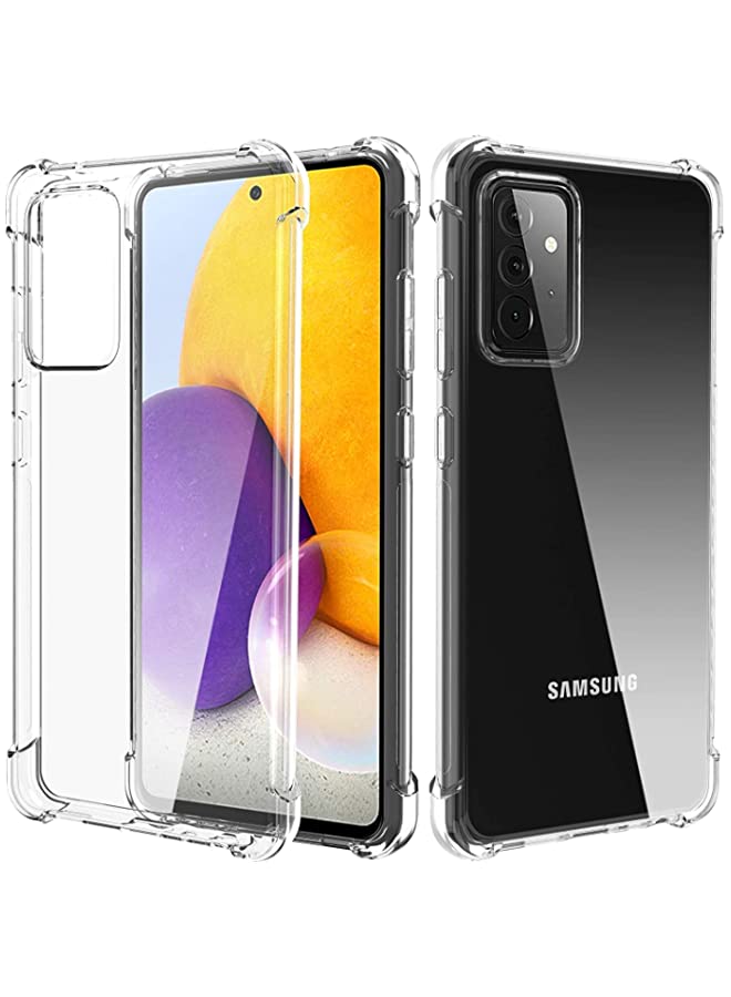 IAF Case for Samsung Galaxy A72 4G / 5G Case Cover Back Air Cushion Soft Silicone Shockproof Anti-Scratch Protective Bumper Shell Corner for Samsung Galaxy A72 4G/5G