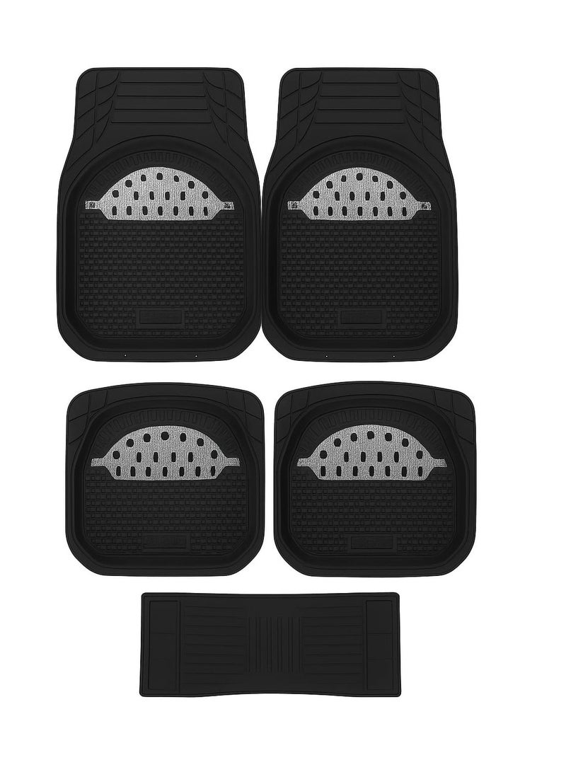 سجاده سياره 5 قطع تناسب جميع انواع السيارات مضاده للانزلاق