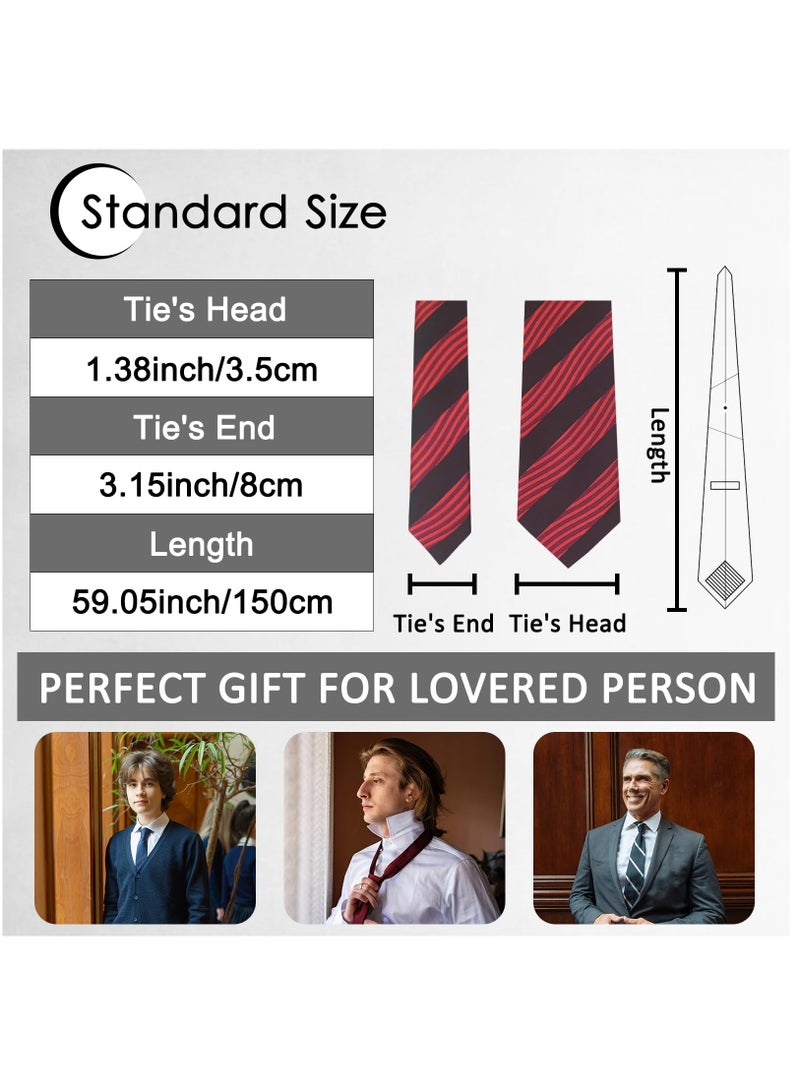 Excefore ربطات عنق للرجال 3.15" مخطط ومربعات ونقاط - Image 3