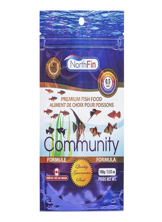 Northfin Fish Food Community Formula Slow Sinking Pellets (0.5mm 100g) - Image 1