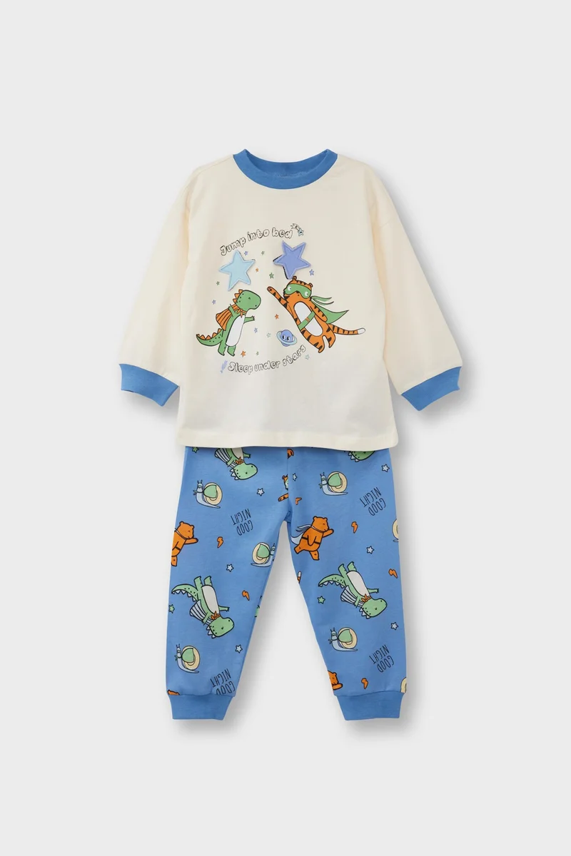 2 piece Regular Fit Tiger Knitted Pyjamas