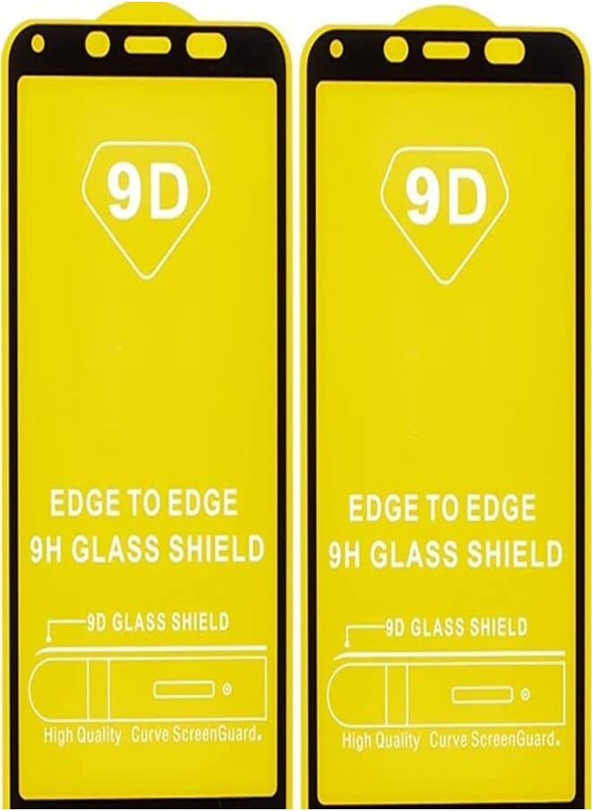 Dragon Dragon High Quality Glass Screen Protectors With Black Frame For Redmi 6 Set of 2 Pieces - Transparent 