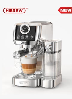 HiBREW HiBREW 3 in 1 Semi Automatic Espresso Cappuccino Latte Coffee Machine Automatic Milk Froth Ground Coffee Stainless Steels H13A  - Image 1