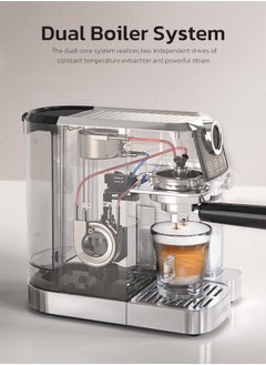 HiBREW HiBREW 3 in 1 Semi Automatic Espresso Cappuccino Latte Coffee Machine Automatic Milk Froth Ground Coffee Stainless Steels H13A  - Image 2