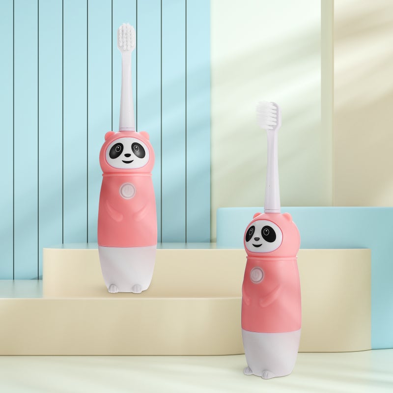 🧸 طقم فرشاة أسنان بشعيرات ناعمة للاعتناء اليومي بالفم وردي الحجم 6 40 1 70 1 30 سم تنظيف عميق مجموعة واحدة - Image 1