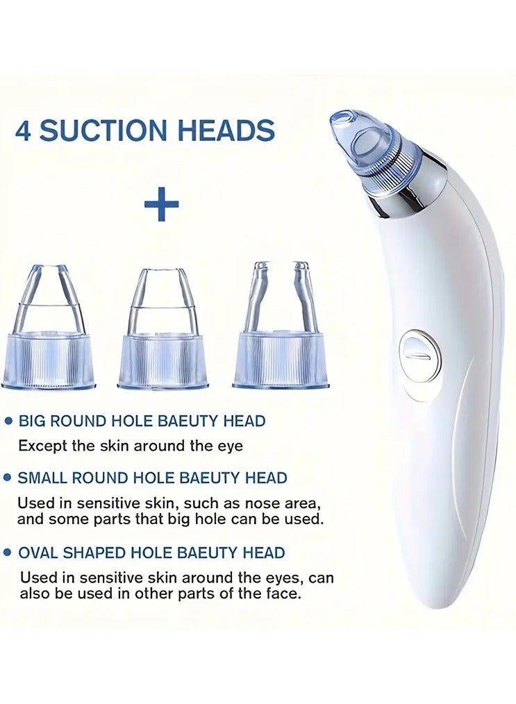 Goolsky Blackhead Vacuum Remover, Powerful Portable Facial Pore Cleaner With 4 Probes, Remove Blackhead In Gentle And Safe Way - Image 2