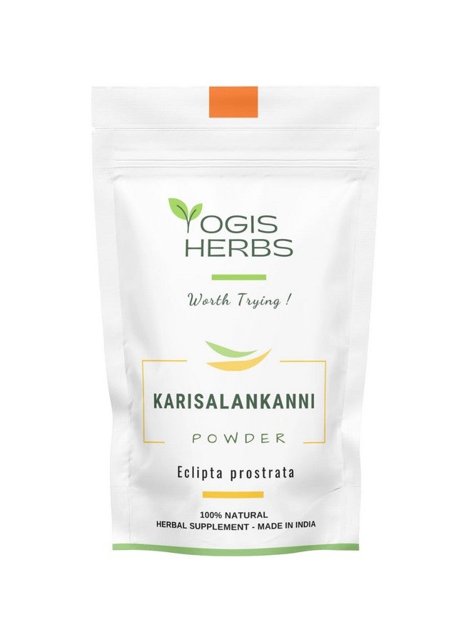 YOGIS HERBS بودرة كاريسالانكانّي من يوجيس هيربز (إكليبتا ألبا/الأقحوان الكاذب) 1 رطل طازجة ونقية (عبوة من 1) - Image 2