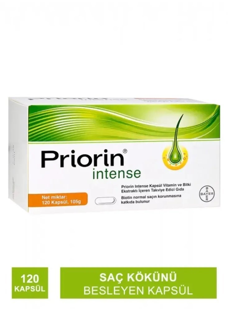 Priorin Intense 120 Capsules Hair Care Vitamin Supplement for Stronger Hair - Image 3