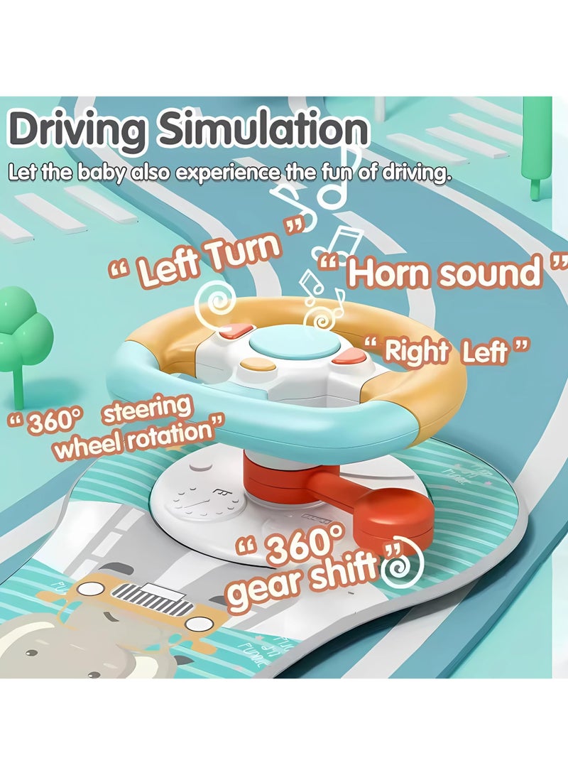 تويسو لعبة محاكاة قيادة الأطفال من تويسوا - عجلة قيادة تفاعلية للتعليم المبكر مع أضواء وأصوات وموسيقى للأطفال الصغار، لعبة لوحة قيادة سيارة تعليمية للأطفال من سن 6 سنوات فما فوق - Image 4