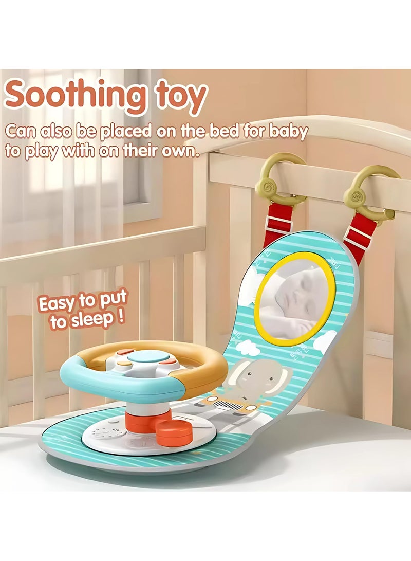 تويسو لعبة محاكاة قيادة الأطفال من تويسوا - عجلة قيادة تفاعلية للتعليم المبكر مع أضواء وأصوات وموسيقى للأطفال الصغار، لعبة لوحة قيادة سيارة تعليمية للأطفال من سن 6 سنوات فما فوق - Image 2