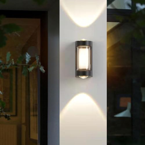 FILLISKA Led Indoor/Outdoor Up Down Wall Light Warm White, Ip-65 Waterproof & Shockproof Body. Fk519 (Up & Down + Front)(Metal) - Image 2
