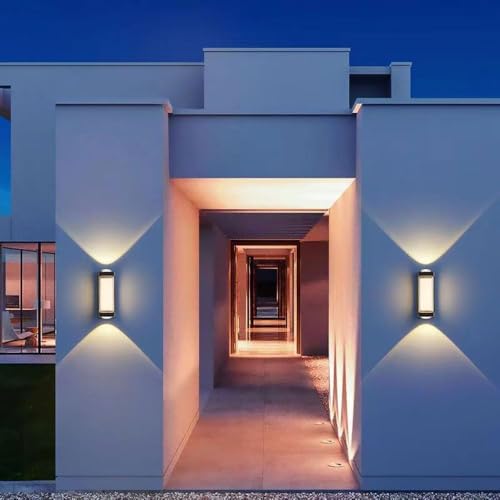 FILLISKA Led Indoor/Outdoor Up Down Wall Light Warm White, Ip-65 Waterproof & Shockproof Body. Fk519 (Up & Down + Front)(Metal) - Image 5