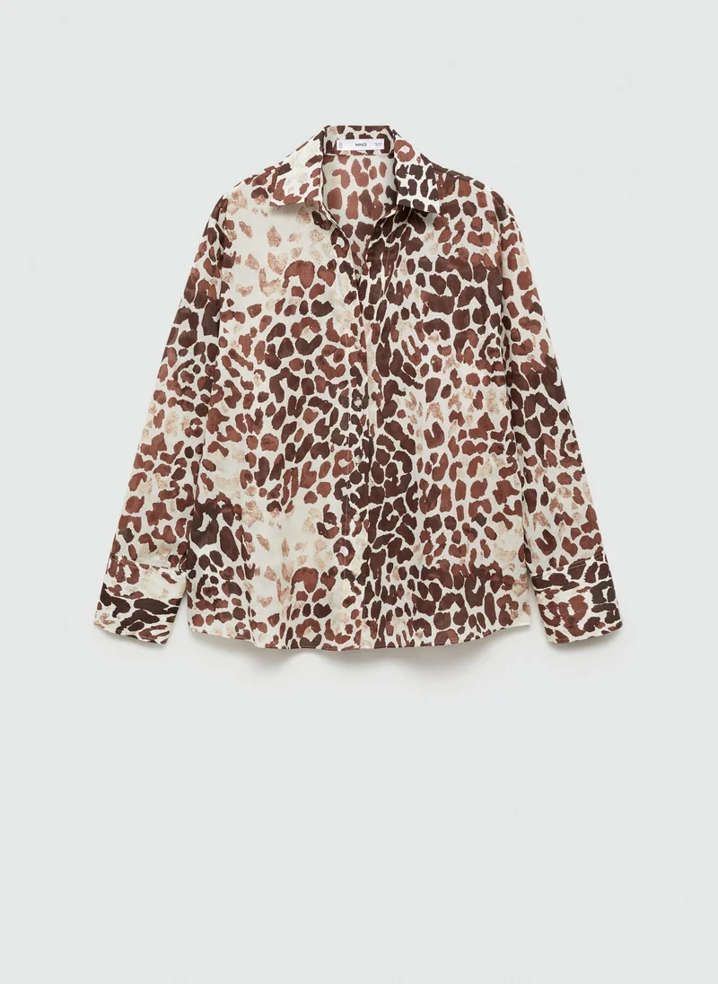 مانجو Printed Cotton Shirt