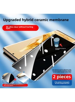For Opporeno9 Tempered Film 11reno5pro Mobile Phone Film 6por 10 Opporone3 Full Screen 5-Colour:1 Ultra-clear + 1 Anti-peep [8k Imported Ceramic Film] Full Glue Unlocks In Seconds-Size:OPPO Reno 11 Pro