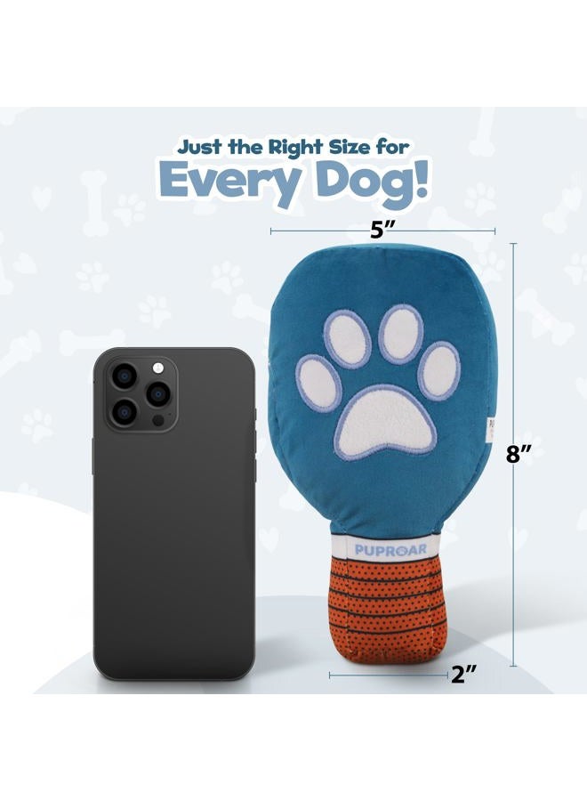 PUPROAR Pickleball Paddle Dog Squeaky Toy – Funny Squeaky & Crinkle Paper Toy for Dogs, Perfect Stocking Stuffer – Cute Christmas Dog Toy for Sporty Pups - Image 4