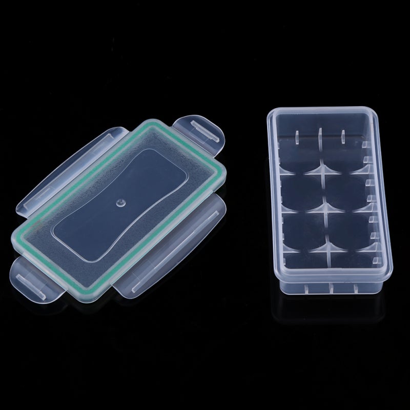 18650 Battery Case Plastic Battery Holder Storage Box - Keep Batteries Organized Protected - Grooves Prevent Sliding for Travel Camping Hiking Home - Image 3
