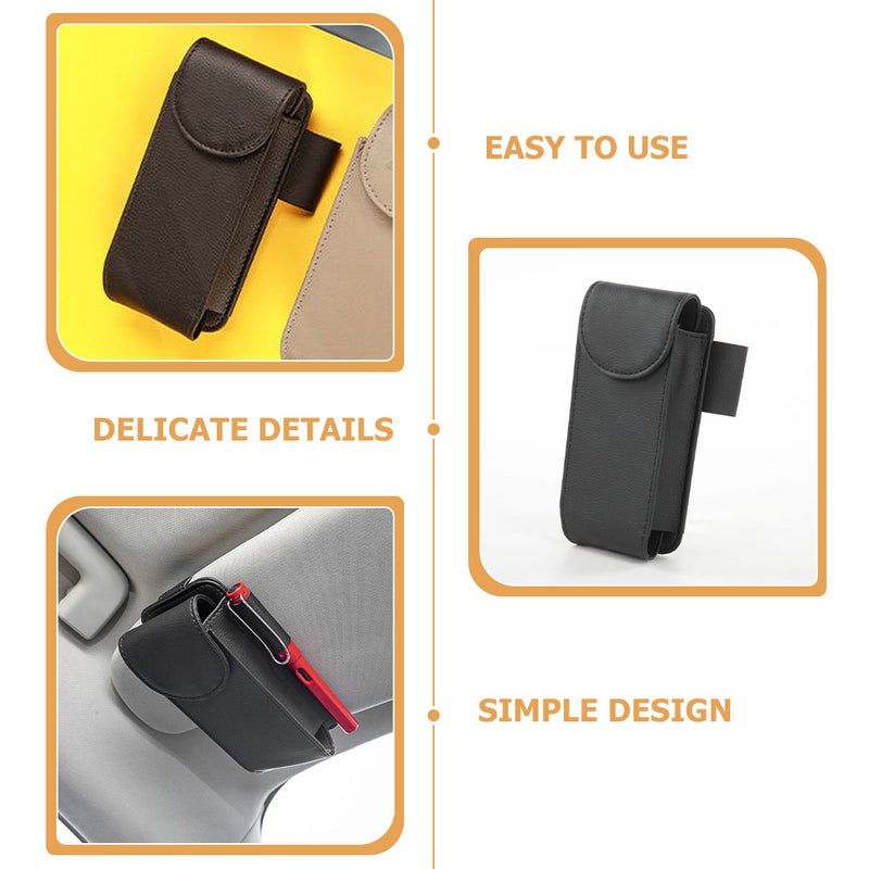 Sunglasses Holder Car Visor Eyeglasses Box Vehicle Sunglasses Box Accessory - Image 5