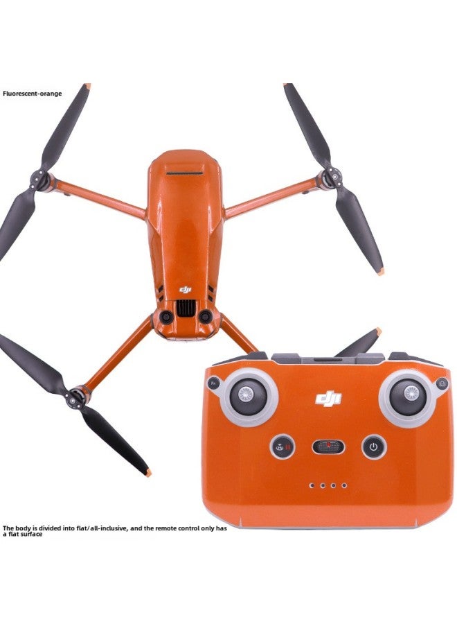 StartFly Is Suitable For DJI Royal 3Classic Remote Control Fluorescent Stickers Without Screen Waterproof And Glue-free Accessories-Color:Fluorescent Red-Specifications:Royal 3 Classic (fully Surrounded)