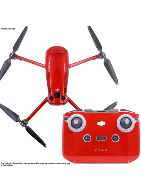 StartFly Is Suitable For DJI Royal 3Classic Remote Control Fluorescent Stickers Without Screen Waterproof And Glue-free Accessories-Color:Fluorescent Red-Specifications:Royal 3 Classic (fully Surrounded)