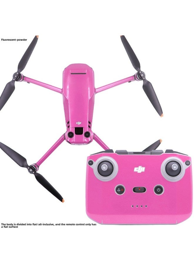 StartFly Is Suitable For DJI Royal 3Classic Remote Control Fluorescent Stickers Without Screen Waterproof And Glue-free Accessories-Color:Fluorescent Red-Specifications:Royal 3 Classic (fully Surrounded)