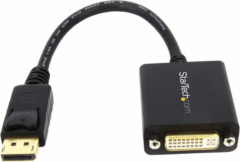 Star Tech Displayport To Dvi Adapter M/F Dp To Dvi Converter 1920x1200 1080p - Image 1