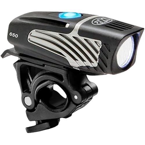 NiteRider Lumina Micro 650 Lumen USB Rechargeable Front Bike Light – 5 Modes Compact LED Headlight Helmet Mount IP64 Waterproof Road Cycling MTB Commuter Night Riding Safety Easy Mount Bicycle Light - Image 1