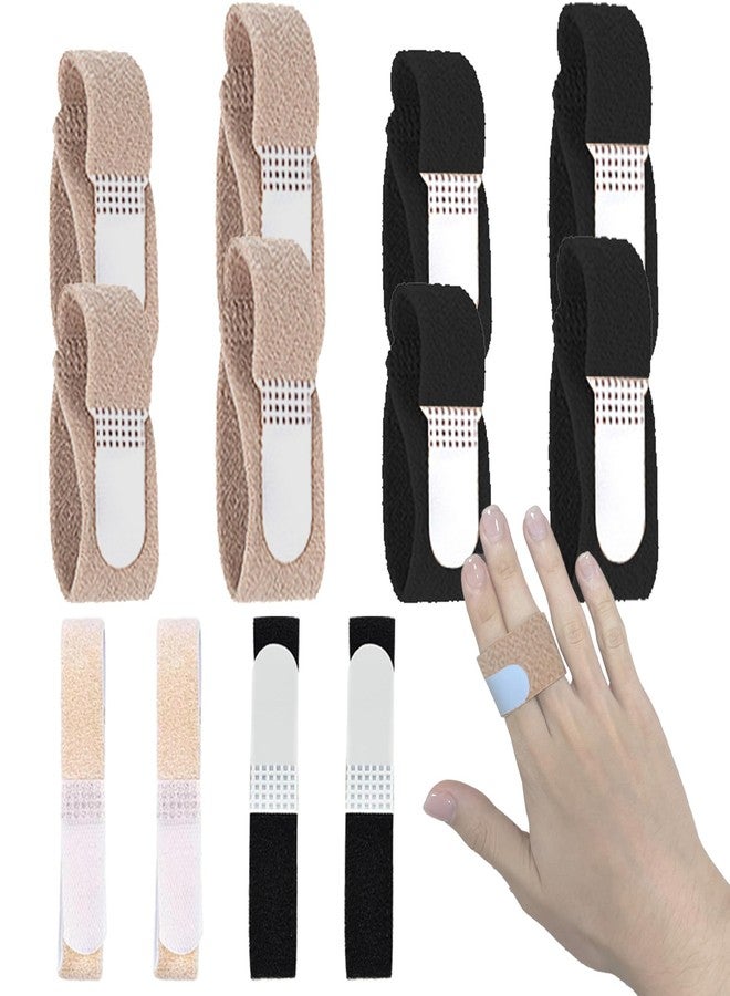 CNYMANY 12 pcs Finger Splint, Finger Straps Reusable Buddy Finger Tape for Double Fingers, Washable Finger Brace for Broken Finger Trigger Finger to Support Injured Fingers - Image 1