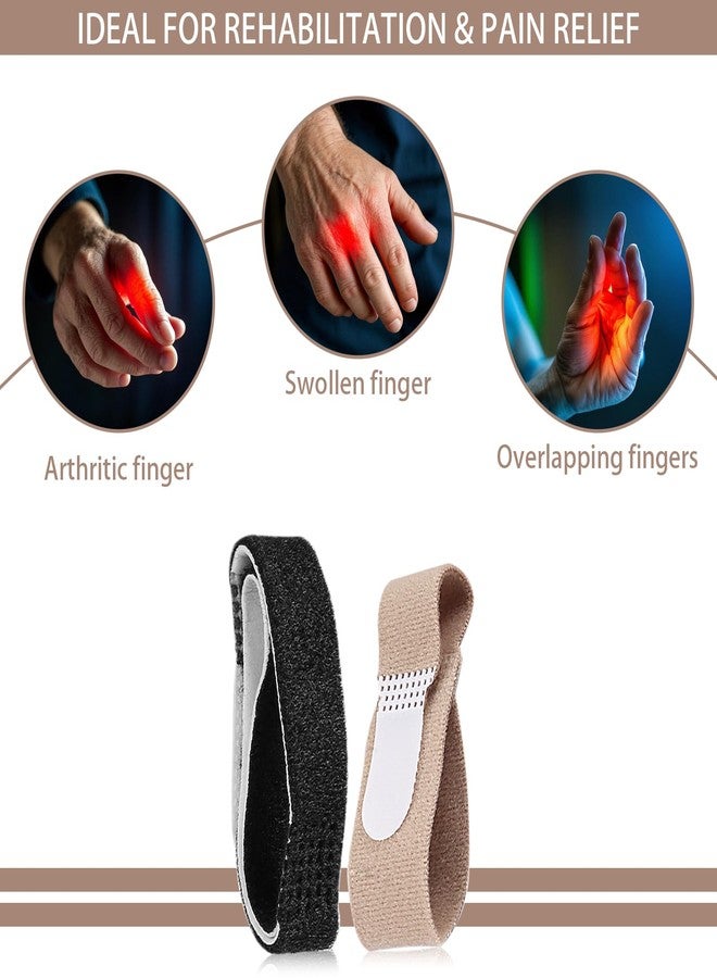 CNYMANY 12 pcs Finger Splint, Finger Straps Reusable Buddy Finger Tape for Double Fingers, Washable Finger Brace for Broken Finger Trigger Finger to Support Injured Fingers - Image 4