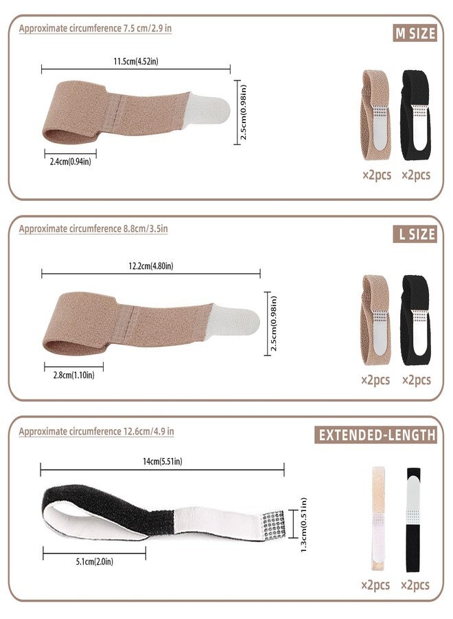 CNYMANY 12 pcs Finger Splint, Finger Straps Reusable Buddy Finger Tape for Double Fingers, Washable Finger Brace for Broken Finger Trigger Finger to Support Injured Fingers - Image 2