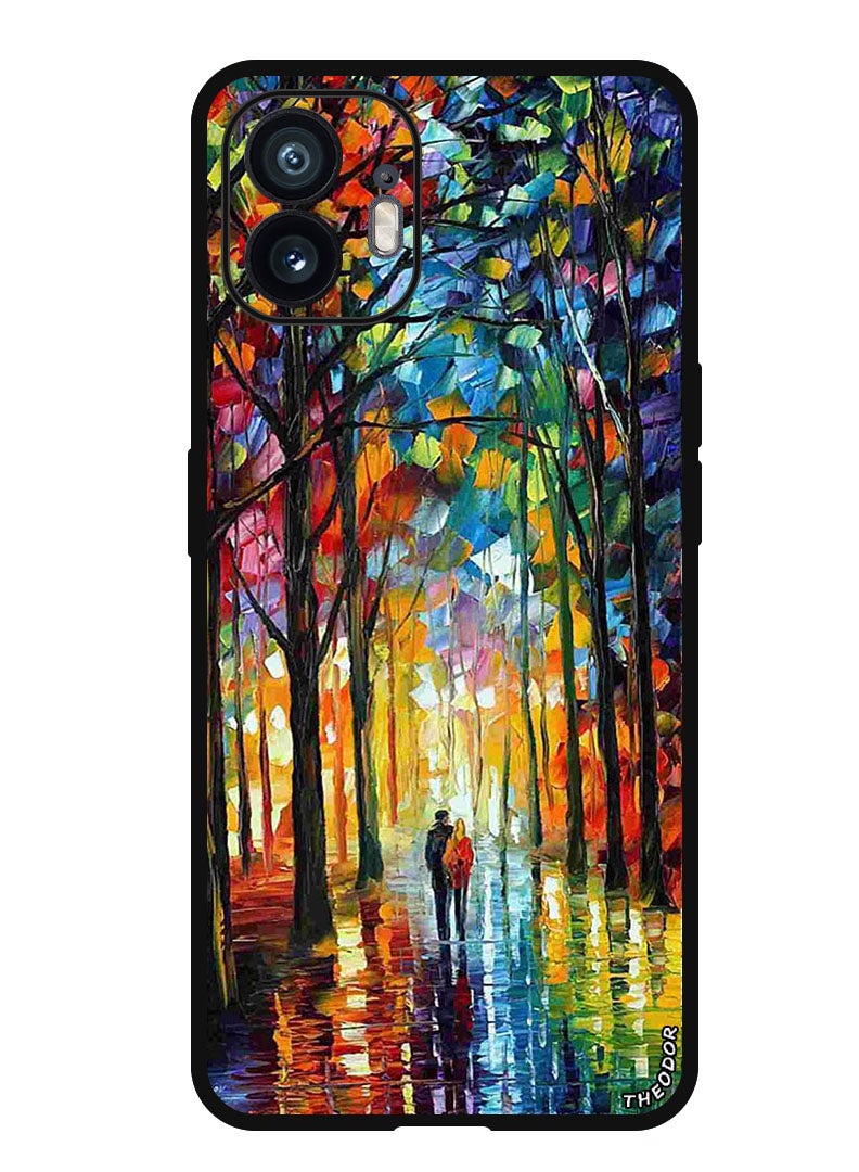 Theodor Protective Case Anti Scratch Shock Proof Bumper Cover For Nothing Phone (2) Colorful  Art Couple - Image 1