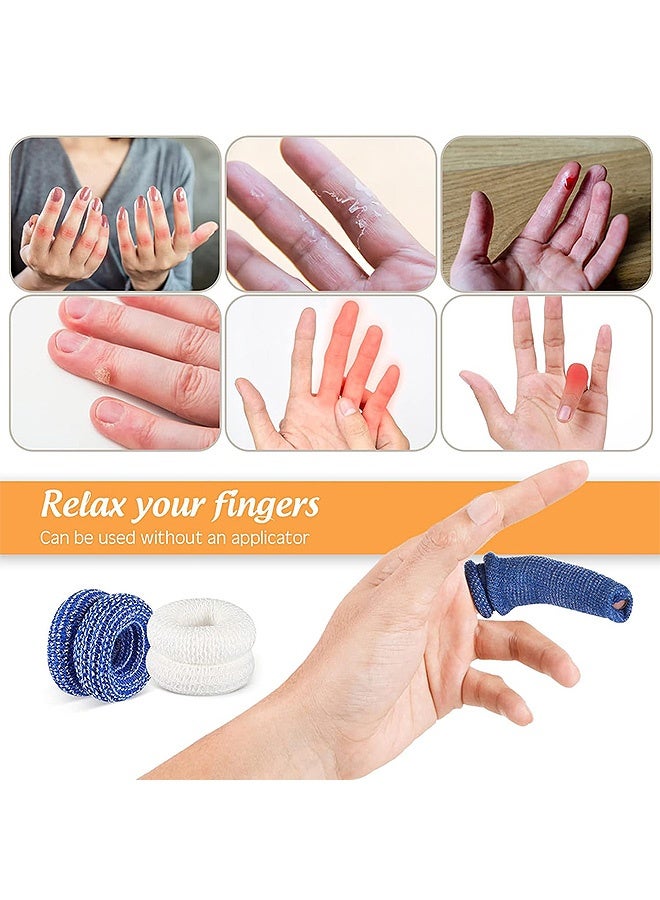 MXN 12 Pcs Finger Bandage - Breathable Finger Strapping Tape for Finger Tips, Breathable Finger Cots Finger Protectors for Finger Sprains Swelling, First Aid Tubular Bandages for Comfort and Wear Resistance - Image 4