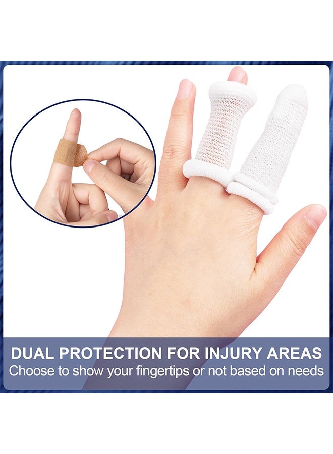 MXN 12 Pcs Finger Bandage - Breathable Finger Strapping Tape for Finger Tips, Breathable Finger Cots Finger Protectors for Finger Sprains Swelling, First Aid Tubular Bandages for Comfort and Wear Resistance - Image 5