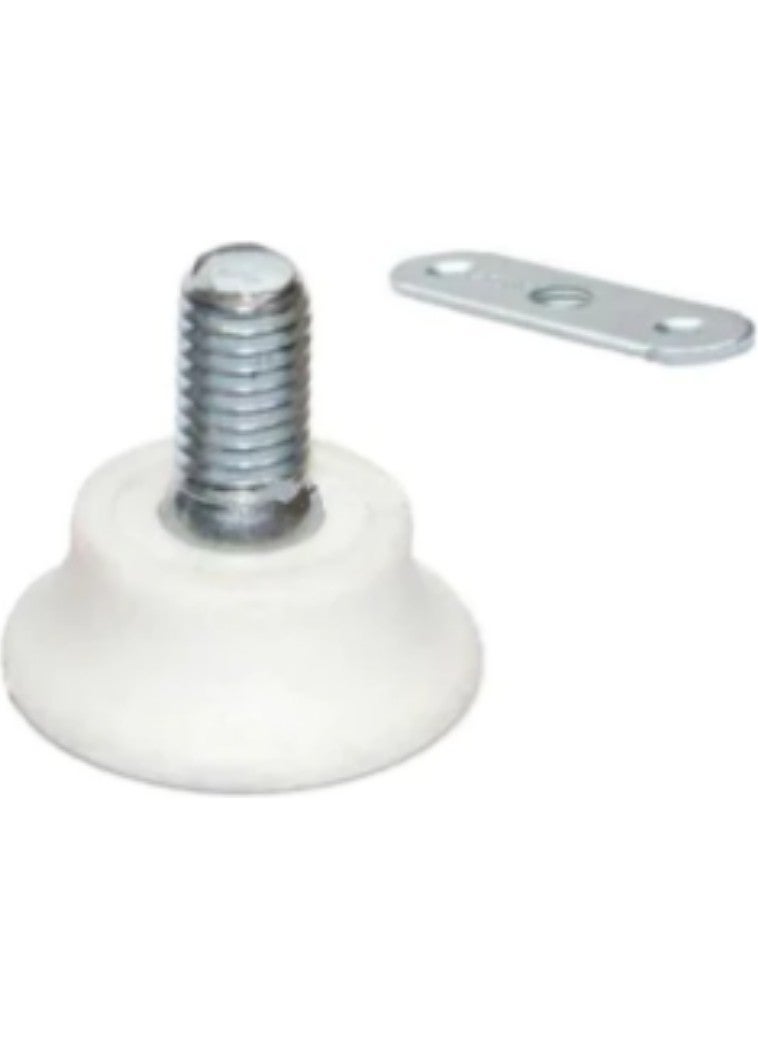 A-design AS Design Small Bingo White Foot M8 + Connection Plate (Pack of 4) 