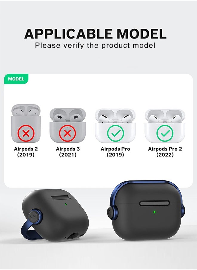 Fazza AirPods Pro 2 Second Generation Protective Case, Creative Musician Headphone Safety Lock Design Protective Case, with Keychain, Compatible with AirPods Pro 2022 Men's and Women's Models, Bule  - Image 2