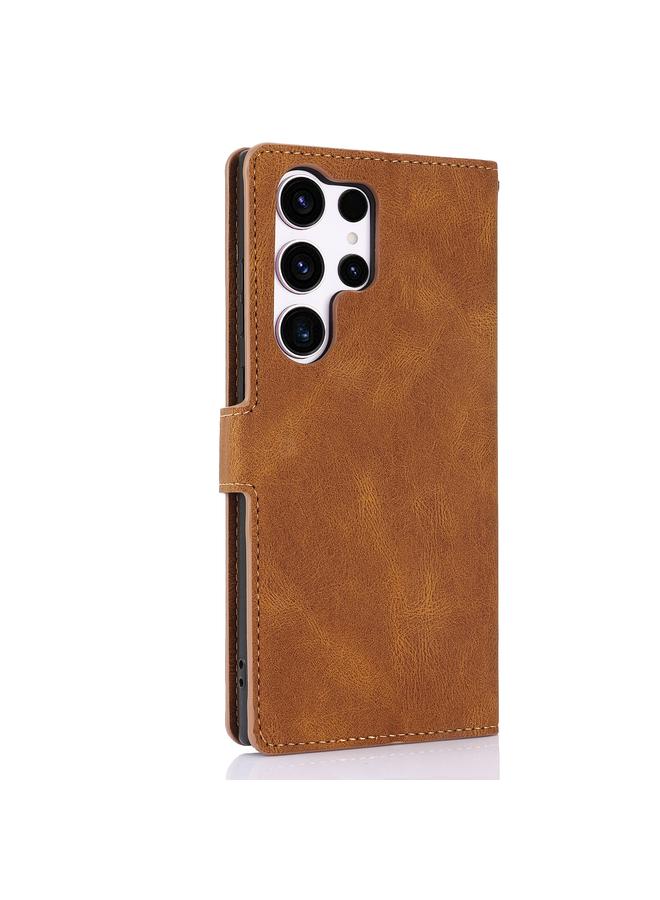 اس-توب جراب لهاتف Samsung Galaxy S24 Ultra 5G، جراب هاتف من الجلد بملمس جلد العجل الخيالي - Image 3