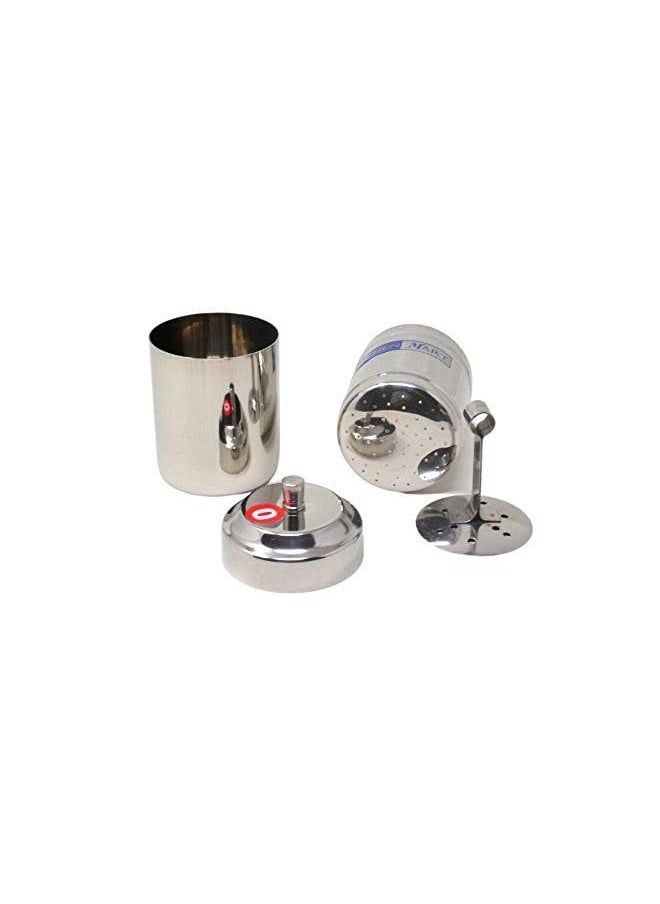 IAF - Mart Stainless Steel South Indian Filter Coffee Drip Maker ( 2 Cup) - Image 1