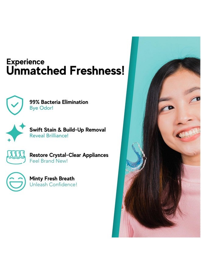 Avistar Retainer & Mouth Guard Cleaner Tablets - Mint Flavor Retainer Cleaner Tablets & Invisalign Cleaner -Denture Cleaning Tablets, Denture Cleaner, Aligners, Night Guard - Oral Dental Care FSA HSA Approved - Image 5