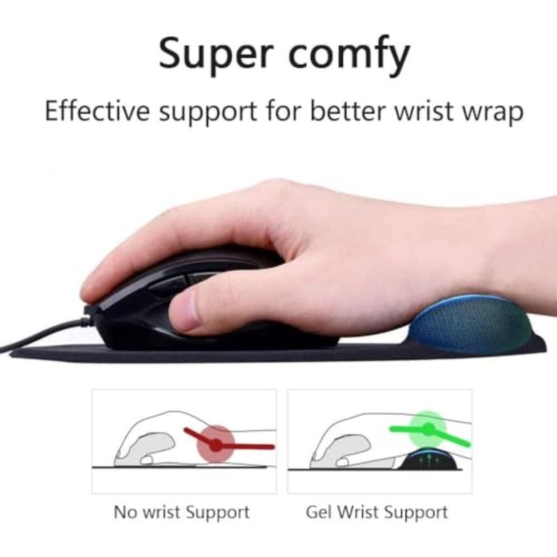 Ergonomic Mouse Pad with Wrist Rest, Gel Wrist Support Mousepad, Pain Relief Laptop Computer Mouse Pad, Non-Slip Mouse Pads for Office Home - Image 3