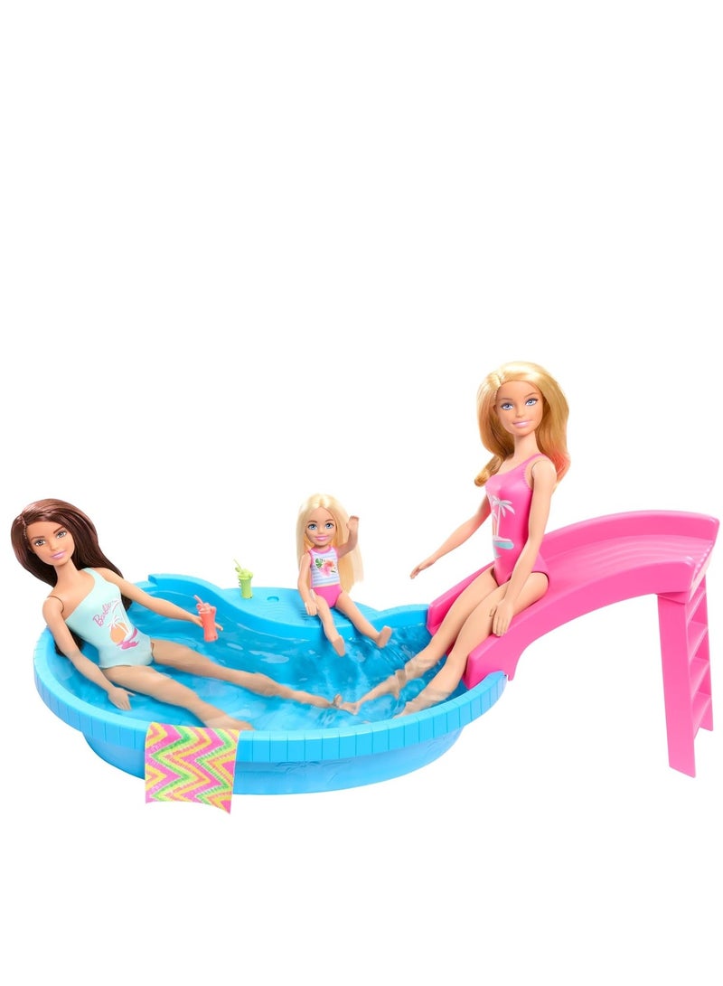 Barbie Pool with Doll Playset - Image 4