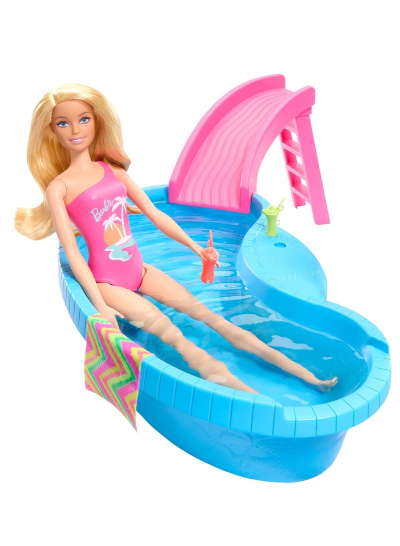 Barbie Pool with Doll Playset - Image 2