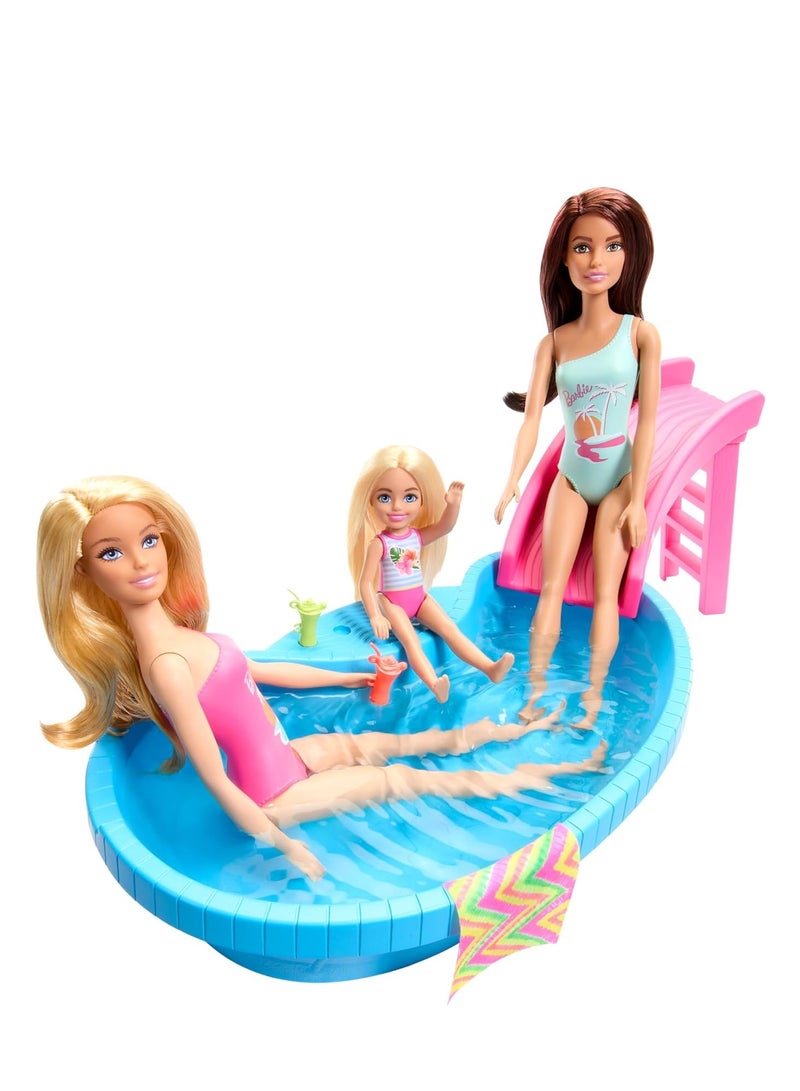 Barbie Pool with Doll Playset - Image 3