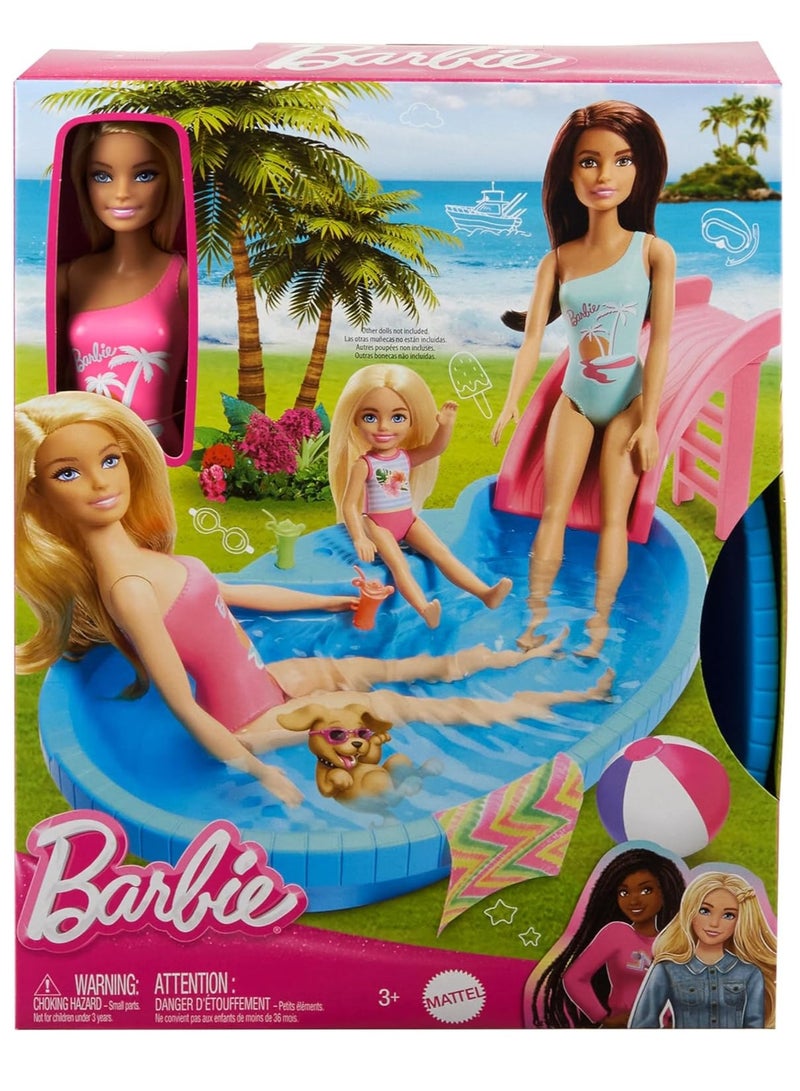 Barbie Pool with Doll Playset - Image 5