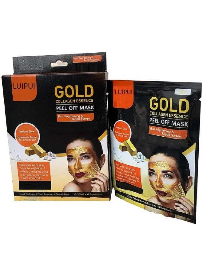 Lui Pui LUIPUI Gold Collagen Essence Peel Off Mask 150ml - Anti-Aging, Hydrating & Firming Face Mask for Glowing, Youthful Skin - Image 1