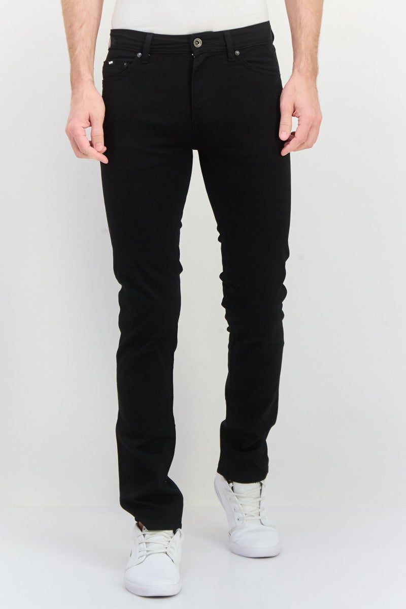 GAS جينز ألبرت الأسود للرجال بقصة ضيقة وقابل للتمدد - Image 1